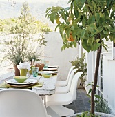 Dining table outdoors