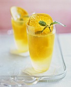 Tangerine punch with mint