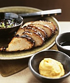 Pork tenderloin (pork fillet) with mustard