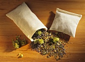 Fragrance bags filled with dried medicinal plants