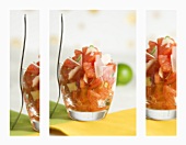 Tomato salad (artistic composition)