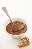 Chocolate peanut sauce (goes well with waffles)