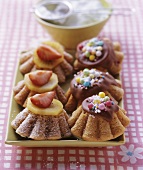 Banana buns with different decorations