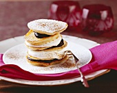 Bohemian sour cream pancakes with plum jam & whipped cream