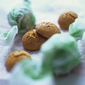 Amaretti (almond biscuits), Lombardy, Italy