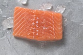 A piece of fresh salmon fillet