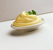 Mayonnaise in a small dish