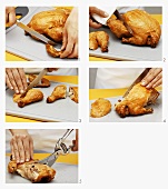Carving a chicken