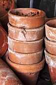 Stacks of flower pots