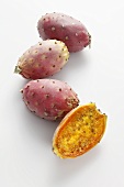 Cactus figs, whole and halved