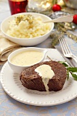 Beef fillet with Bearnaise sacue for Christmas dinner