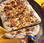 Pizza dolce (Christmas cake pizza, Italy)