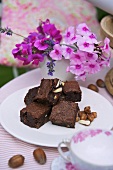 Brownies with hazelnuts