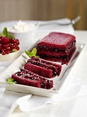 Summer berry terrine