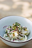 Potato salad with chives and mustard
