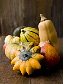 Assorted pumpkins, squashes and gourds