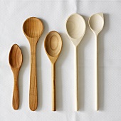Various wooden spoons