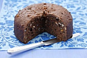 Yeasted chocolate cake with dried fruit for Christmas, Chile