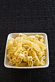 Tooth-shaped pasta: al dente