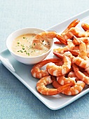 Prawns with cocktail sauce