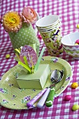 Easter place-setting for a child