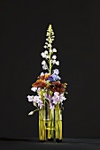 Flower arrangement with delphiniums