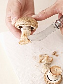Preparing mushrooms