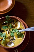 Corn porridge with clams (Portugal)