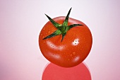 A tomato with reflection