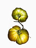 Zwei Bio-Tomaten (Sorte Ananastomate)