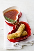 Spring rolls with chilli sauce (Asia)
