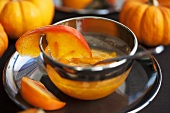 Persimmon jam with ginger and pumpkin