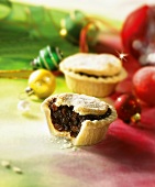 Zwei Mince Pies zu Weihnachten