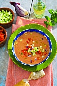 Gazpacho (Cold vegetable soup, Spain)