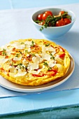 Potato and red pepper tortilla