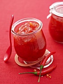Chilli strawberry jam