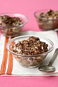 Chocolate mousse with grated chocolate