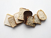 Assorted slices of bread