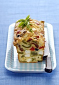 Savoury pepper and feta loaf