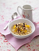 Muesli with oranges