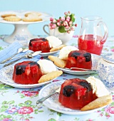 Berries in jelly