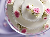 White wedding cake (from above)