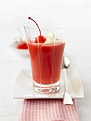Cocktail cherry smoothie