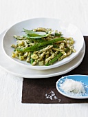 Trofie alla genovese (Pasta with pesto and green beans)