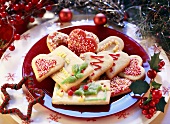 Decorated Christmas biscuits