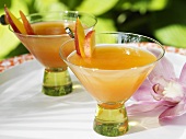 Peach cocktail