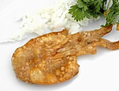 Dried cuttlefish fried in oil
