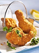 Viennese fried chicken with parsley