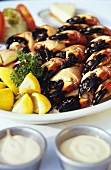 Florida stone crab claws with mustard sauce
