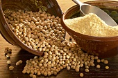 Chick-peas and chick-pea flour
